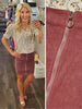 Bristol Zipper Corduroy Skirt - Orchid