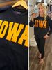 IOWA Puff Black Sweatshirt
