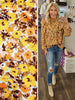 Chantell Ruffle Accent Long Sleeve Blouse