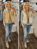 Norway Reversible Puffer Vest - Ivory / Camel
