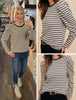 Celeste Puff Sleeve Crewneck - Taupe