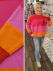 Janelle Fuchsia Striped Sweater
