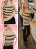 Annika Sweater Vest - Mocha/Black