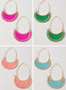 Desi Beaded Teardrop Earrings - Multi