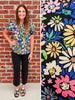 Iris Floral Short Sleeve Shirt