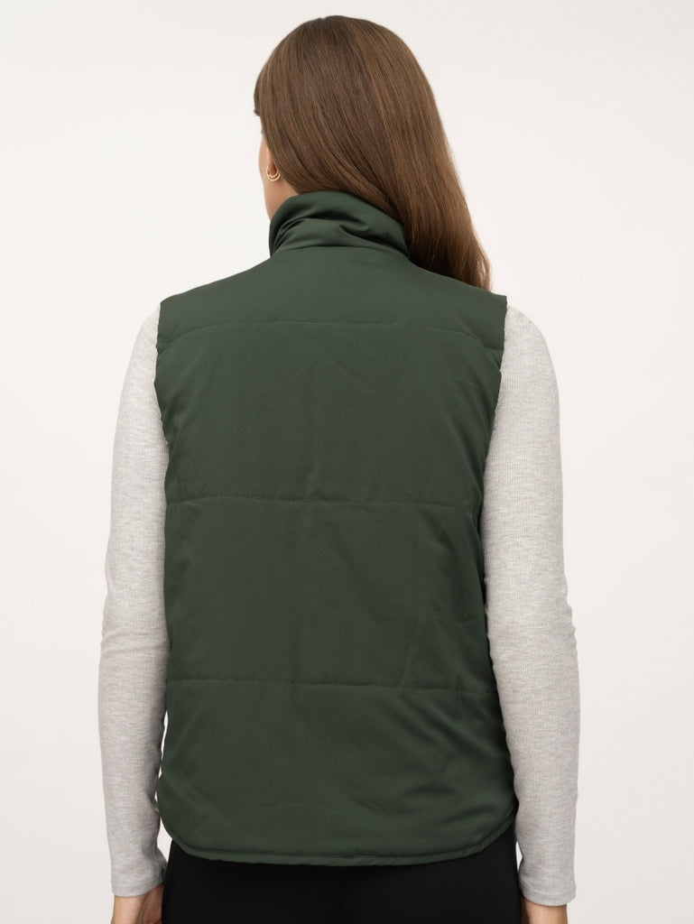 Jacklyn Ultra-Light Puffer Vest - Forest