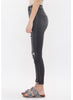 Regina High Rise Charcoal Skinny with Patch