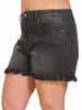 Chantelle Charcoal Fringe Shorts