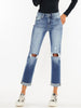 Afton Cuffed Slim Straight