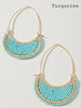 Desi Beaded Teardrop Earrings - Multi