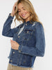 Zoey Kancan Dark Wash Denim Jacket