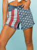 Stars and Stripes Denim Shorts