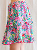 Maddison Floral Ruffle Skirt (Lined with Shorts)