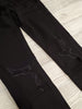 Black Distressed Kancan Mid-Rise Denim