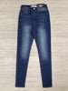 KC High-Rise Mid-Wash Skinny Denim