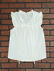 Shelly Ivory Ruffle/Tie Neck Top