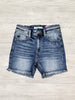 Rita High Rise Frayed Bottom KanCan Shorts