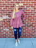 Morgan Empire Waist Mauve Top
