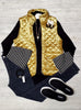 Sloane Gold Crushed Velvet Vest
