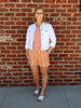 Kambrie Striped Scalloped Shorts