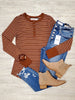 Leanna Brown Striped Henley