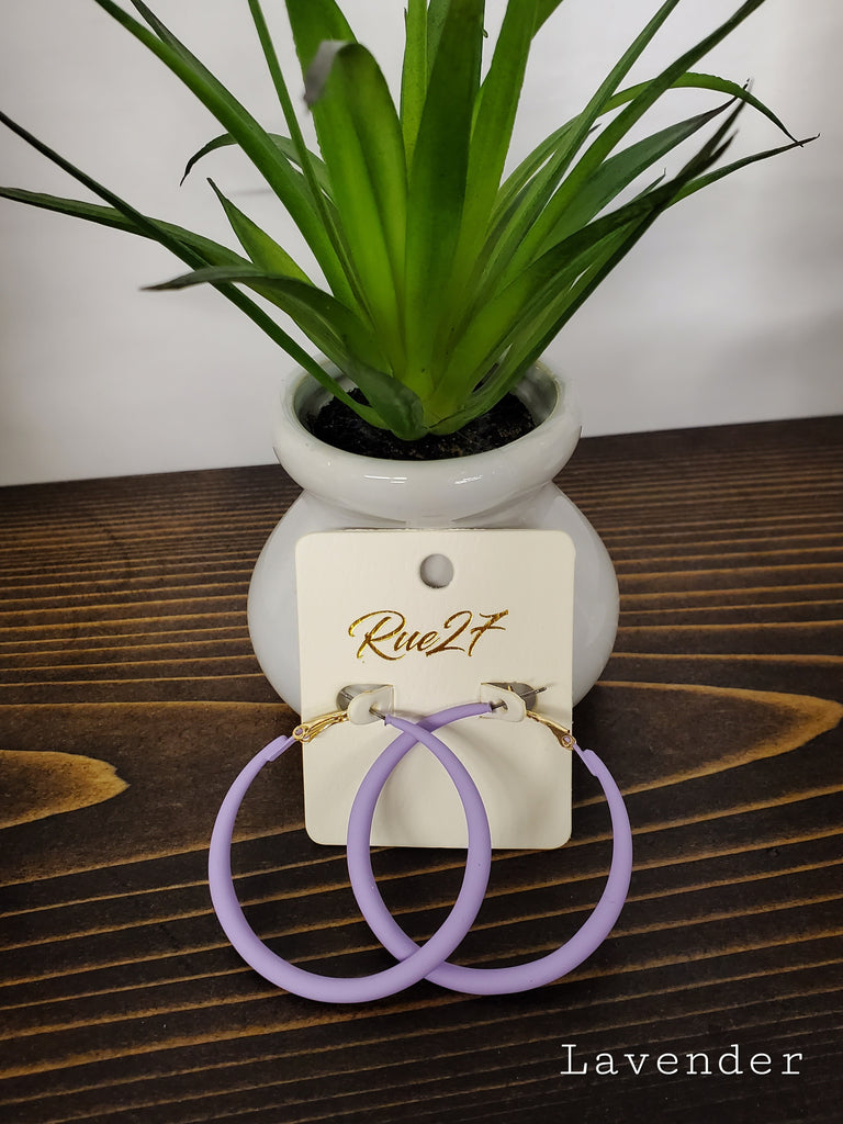 Addison Matte Hoops