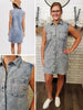 Mia Demin Dress with Frayed Edge - Light Wash