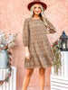 London Leopard Print Baby Doll Dress