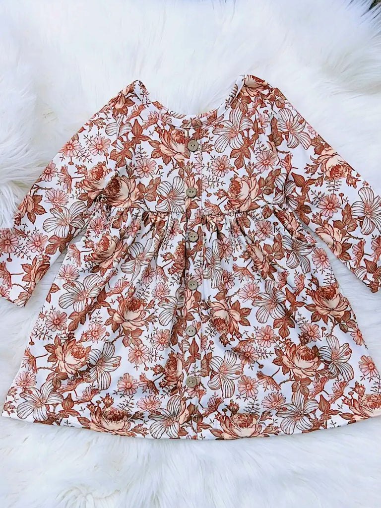 Blake Floral Dress with Pockets -KIDS