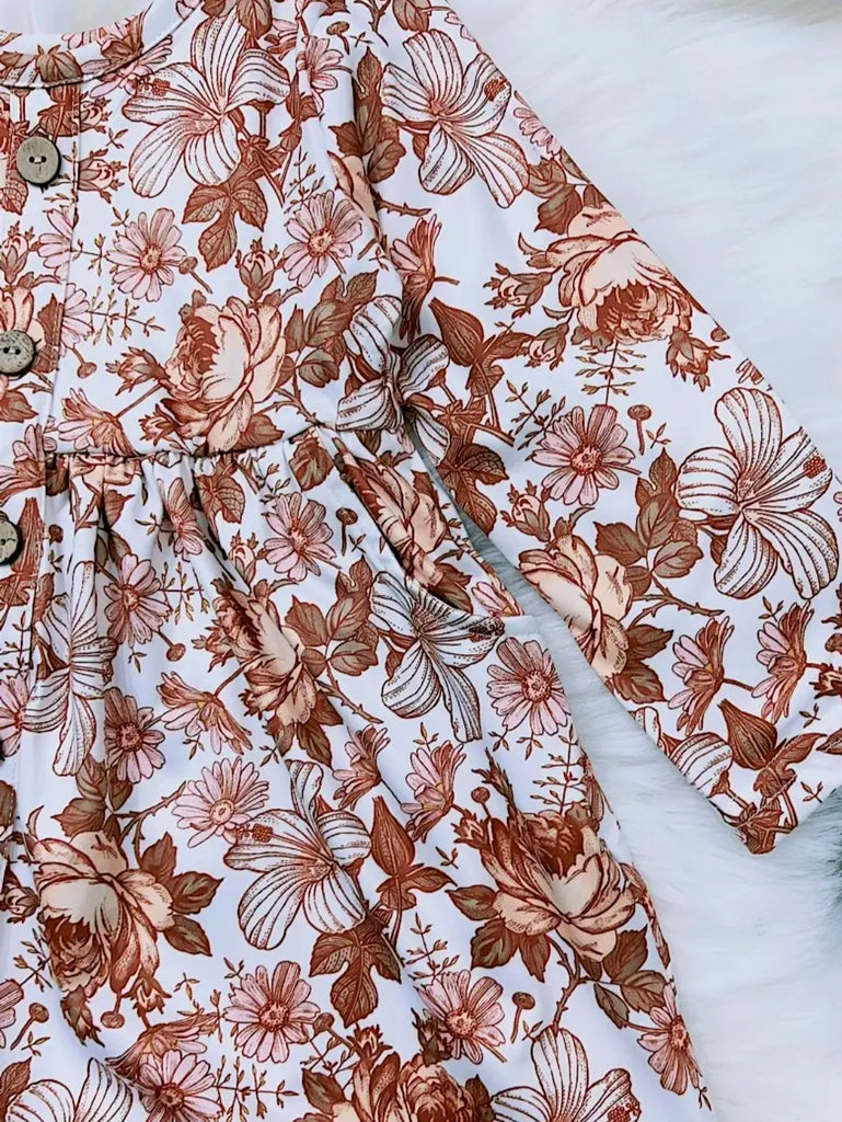 Blake Floral Dress with Pockets -KIDS