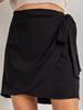 Tara Tie Skirt -Black