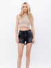 Reggie High Rise Shorts - Charcoal