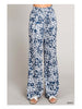 Nadine Floral Pants - Navy