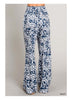 Nadine Floral Pants - Navy